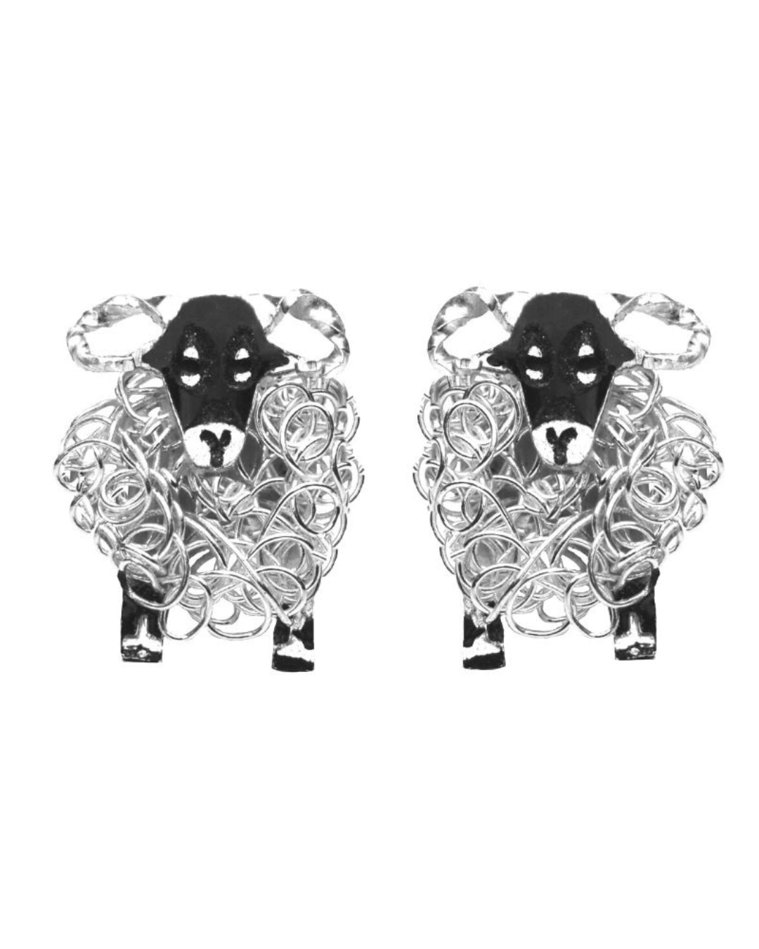 swaledale sheep earrings, swaledale sheep gift, yorkshire shepherdess gift