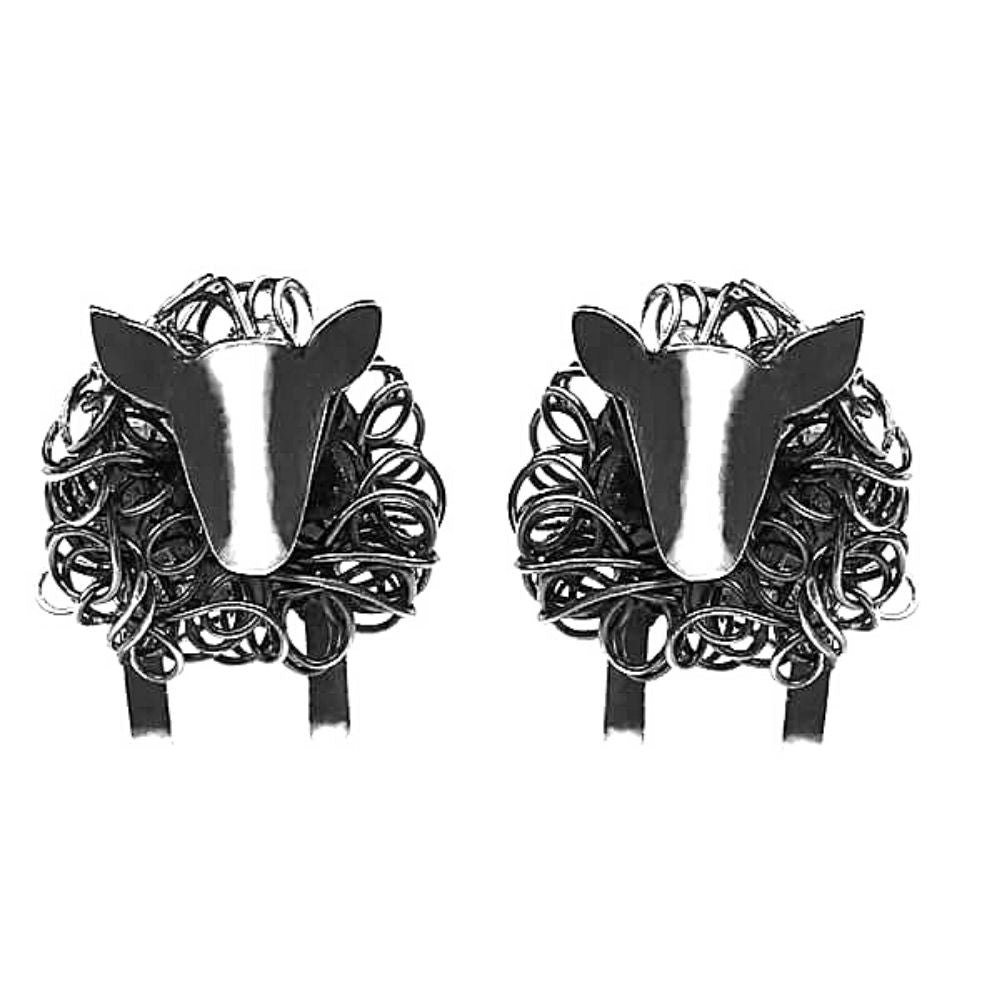 zwartbles sheep earrings, zwartbles sheep jewellery, zwartbles gift for woman