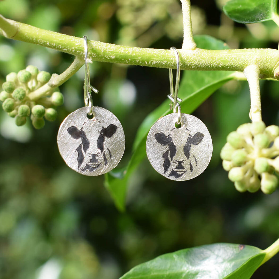 Holstein Friesian Drop Earrings