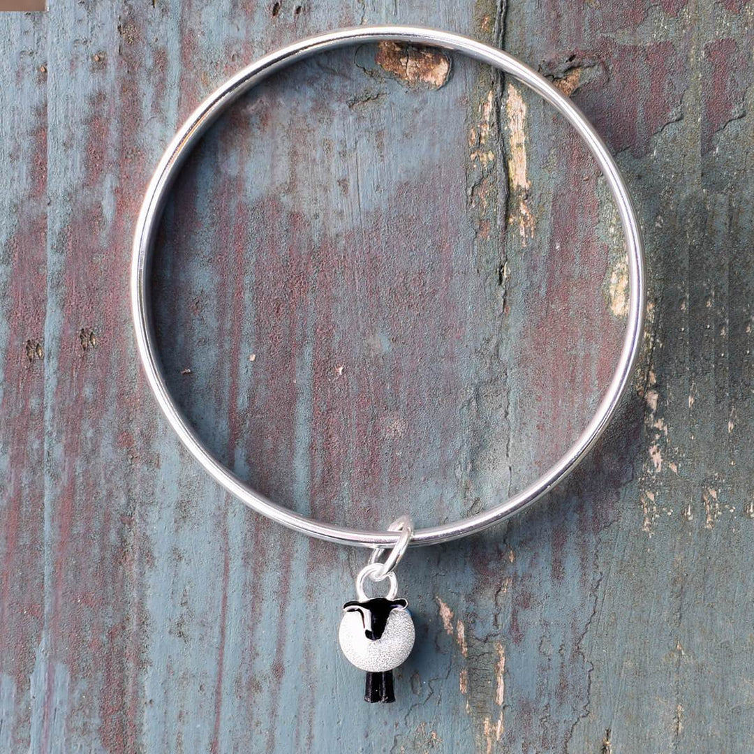 silver sheep bangle