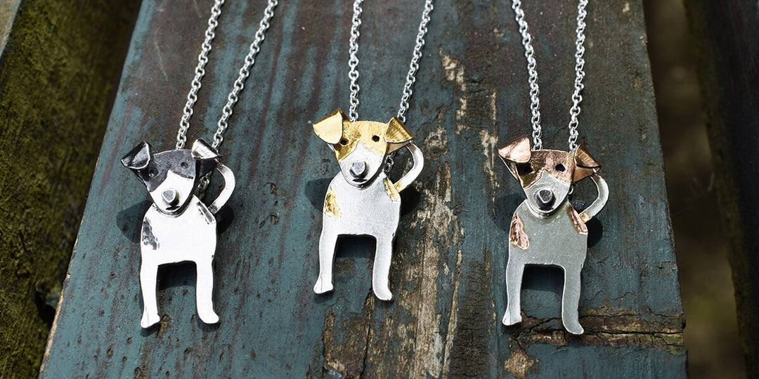 jack russell necklaces, dog jewellery, jack russell gift