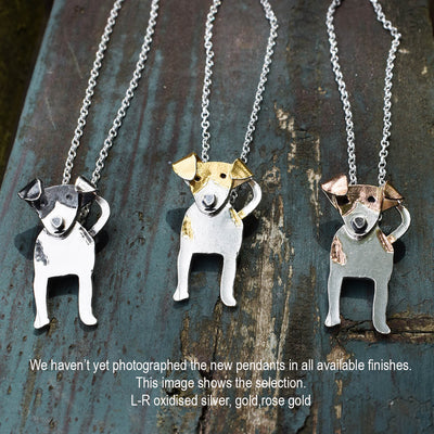 jack russell pendant, silver jack russell necklace, silver jack russell jewellery, jack russell memorial, jack russell gift for woman, silver jack russell gift