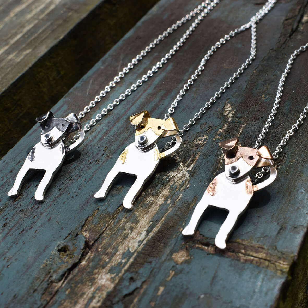 jack russell jewellery, silver dog breed jewellery, quality dog gifts