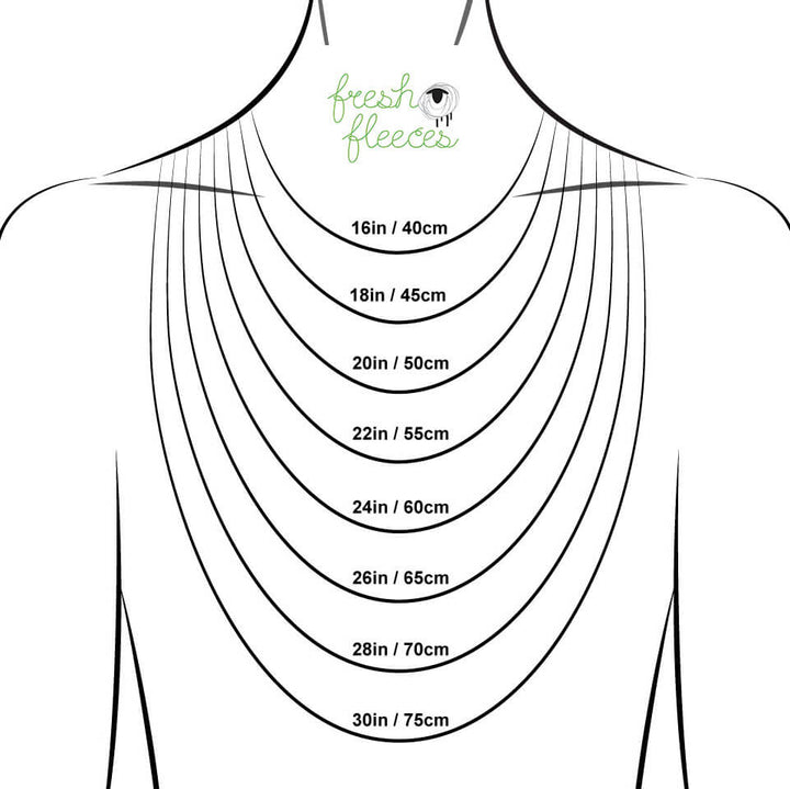 necklace lengths on model