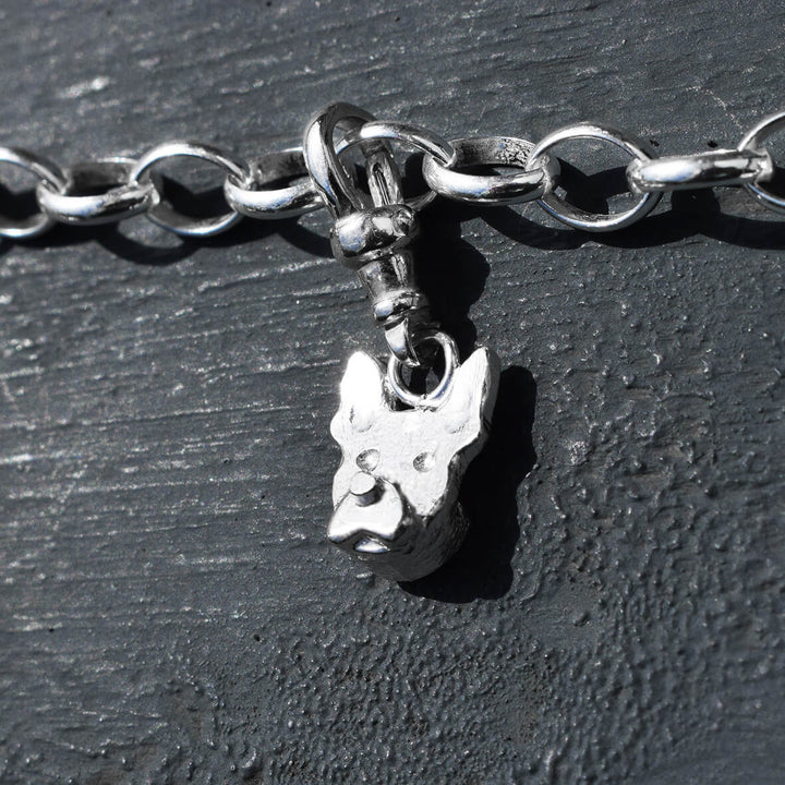 Boston Terrier charm, Boston Terrier bracelet, Boston Terrier gift, silver dog charm, silver dog bracelet, silver dog gift