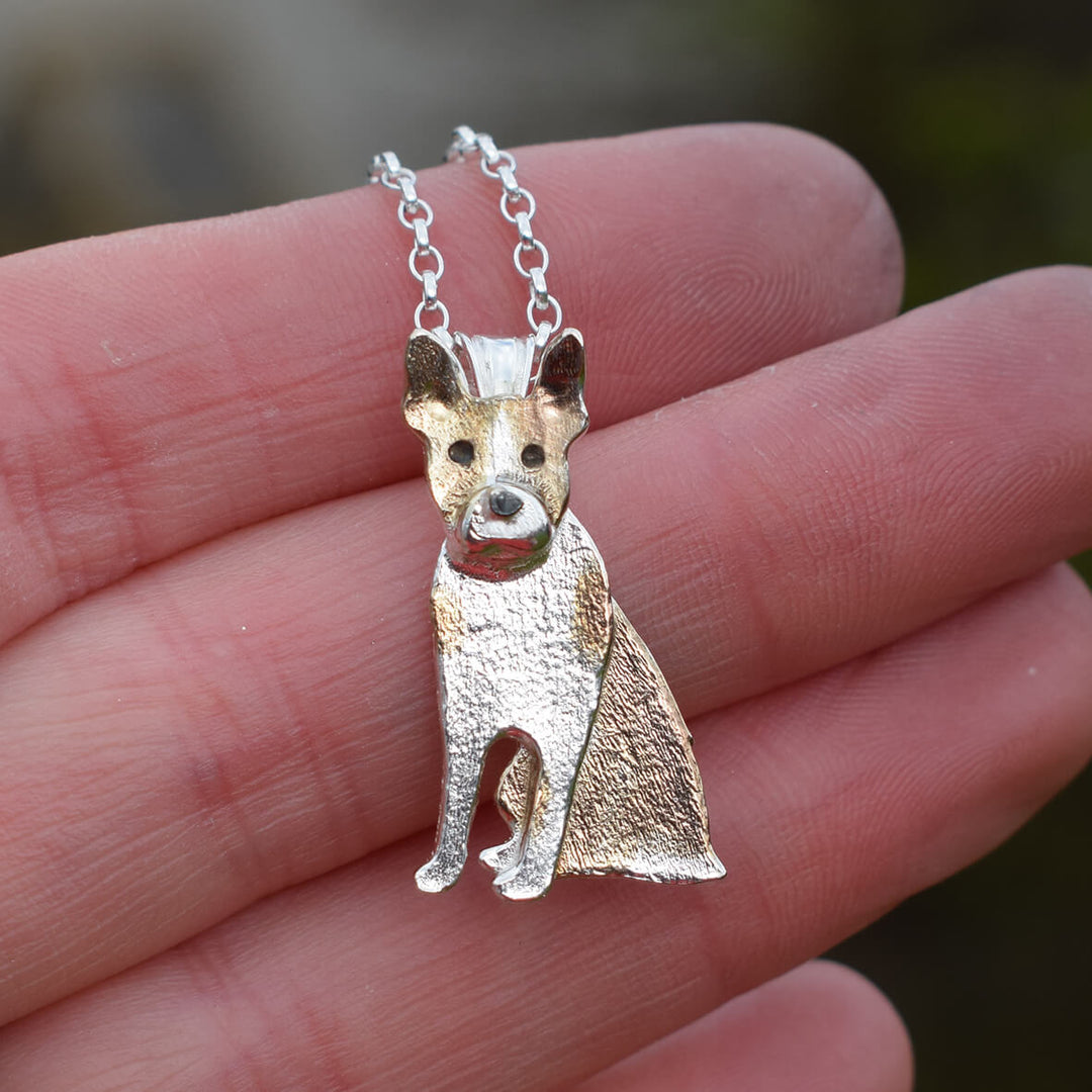 rose gold Boston Terrier necklace, Boston Terrier necklace, Boston Terrierjewelry, Boston Terrier pendant, Boston Terrier gift for her, unusual Boston Terrier gift, expensive Boston Terrier present