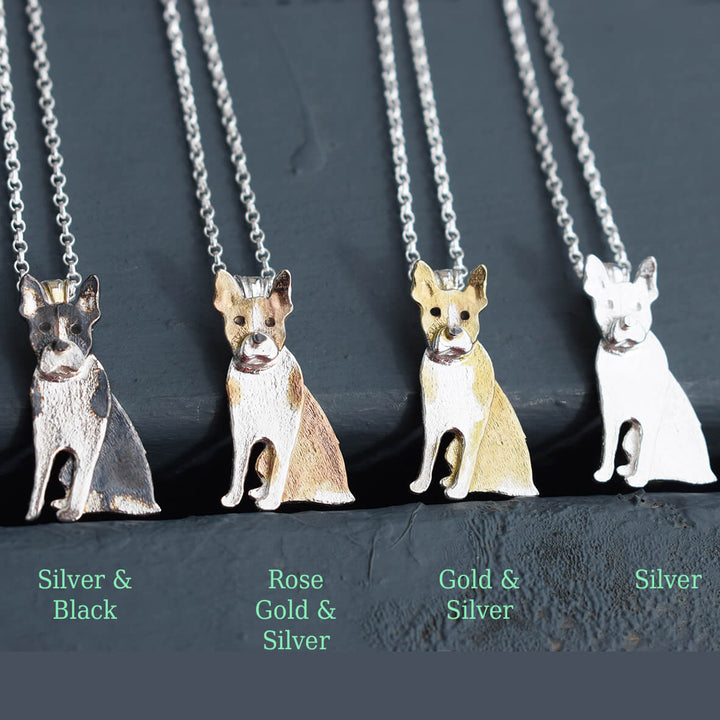 Boston Terrier necklaces, dog breed necklaces, dog necklaces for human, dog gift for human, gift from the dog, Boston Terrier present for her