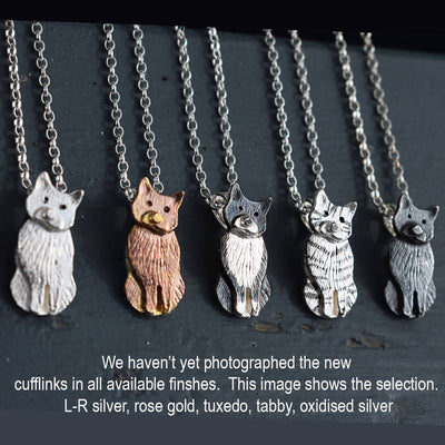 silver cat cufflinks, cat cufflinks, cat gift for man, cat present for husband, cat wedding gift, cat groom gift, quality cat cufflinks