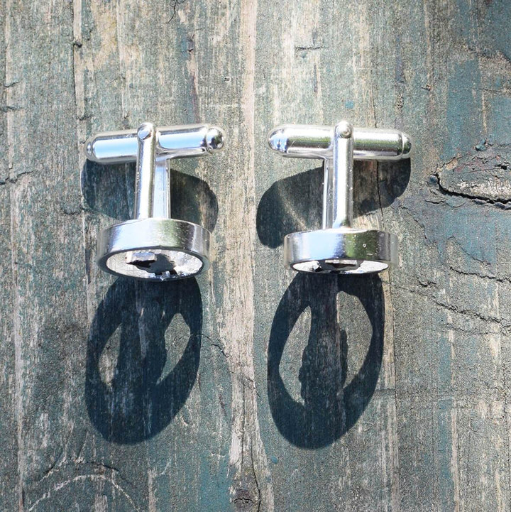 Circle black sheep cufflinks