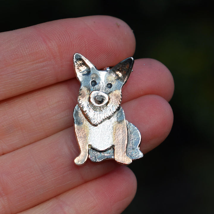 tri colour corgi necklace, corgi pendant, corgi jewellery, corgi dog gift for woman