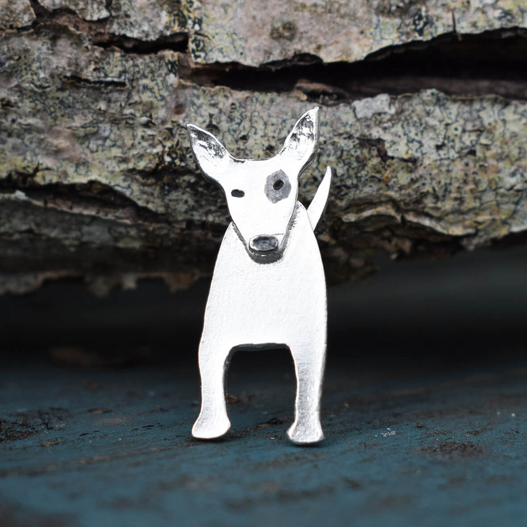 bull terrier brooch, bull terrier pin, bull terrier gift for woman, gift from bull terrier, bull terrier gift for wife, present for bull terrier lover