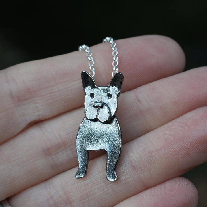 black french bulldog, french bulldog necklace, black frenchie gift