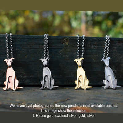 Greyhound necklace, silver Greyhound, Greyhound pendant, silver Greyhound jewellery, Greyhound present for woman, Greyhound gift for her