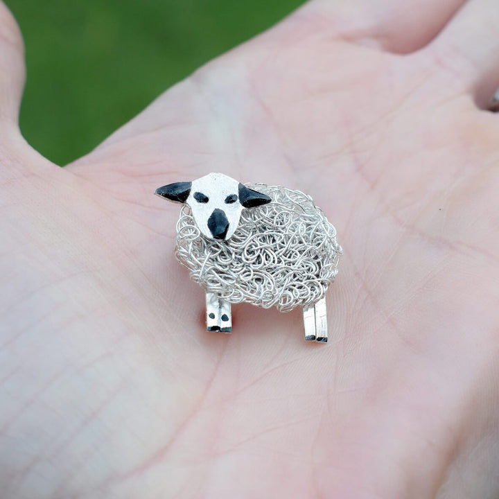 hampshire down brooch, hampshire down jewellery, hampshire down sheep