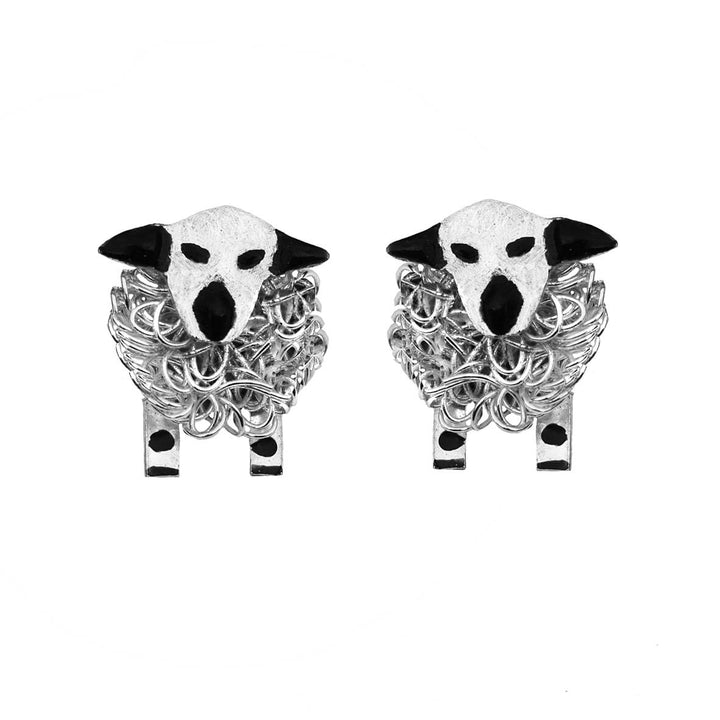 Hampshire down earrings, hampshire down sheep earrings, hampshire down jewellery