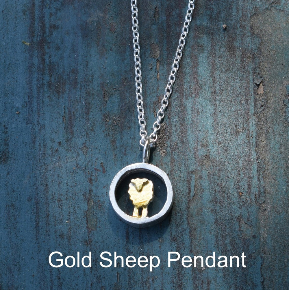 gold sheep necklace, gold lamb necklace, farm jewellery, countryside jewellery, gift for country woman, gift for country girl, female farmer present