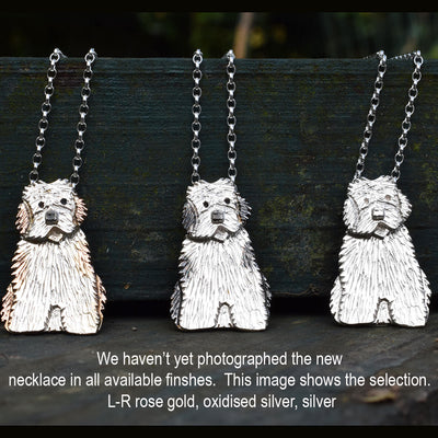 old english sheepdog necklace, old english sheepdog jewellery, old english sheepdog gift for woman, old english sheepdog gift ideas, old english sheepdog present for her, silver dog necklace, old english sheepdog memorial, dog loss jewellery, rainbow road jewellery