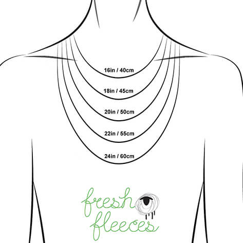 fresh fleeces animal jewellery necklace length