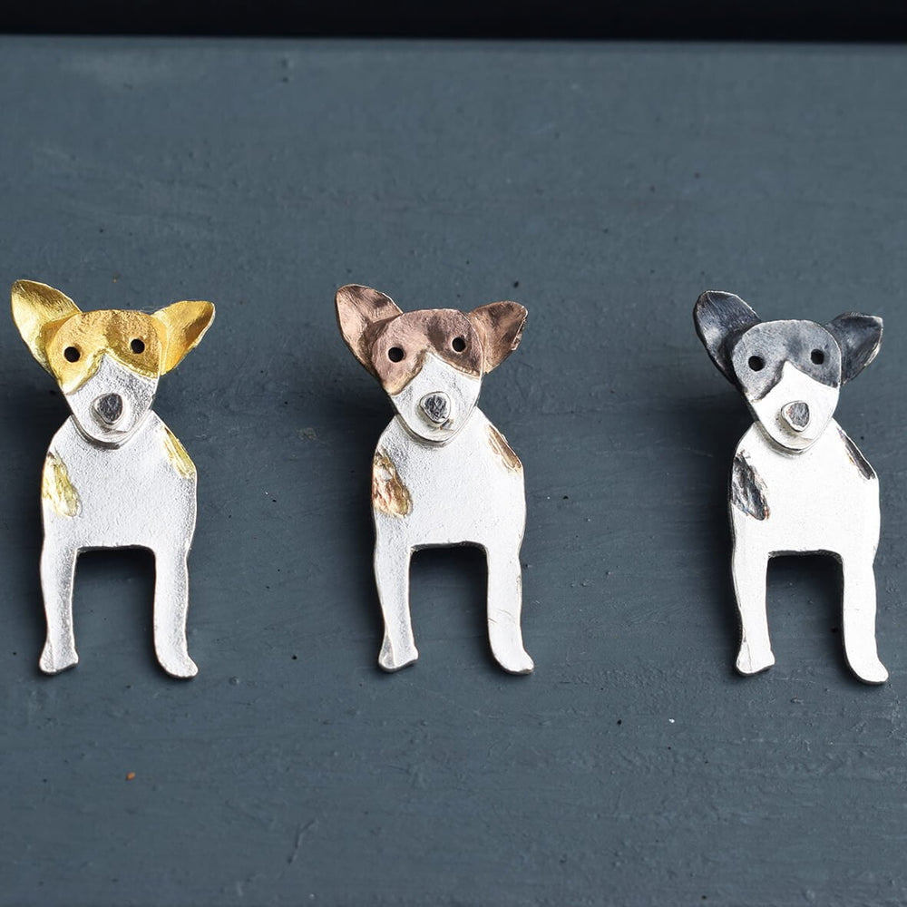 , silver dog brooch, dog brooches, jack russell brooch, silver dog brooch, jack russell present for wife, jack russell present for mum, dog gift for lady, terrier jewellery, gift for jack russell owner, jack russell present for her, jack russell gift for wife