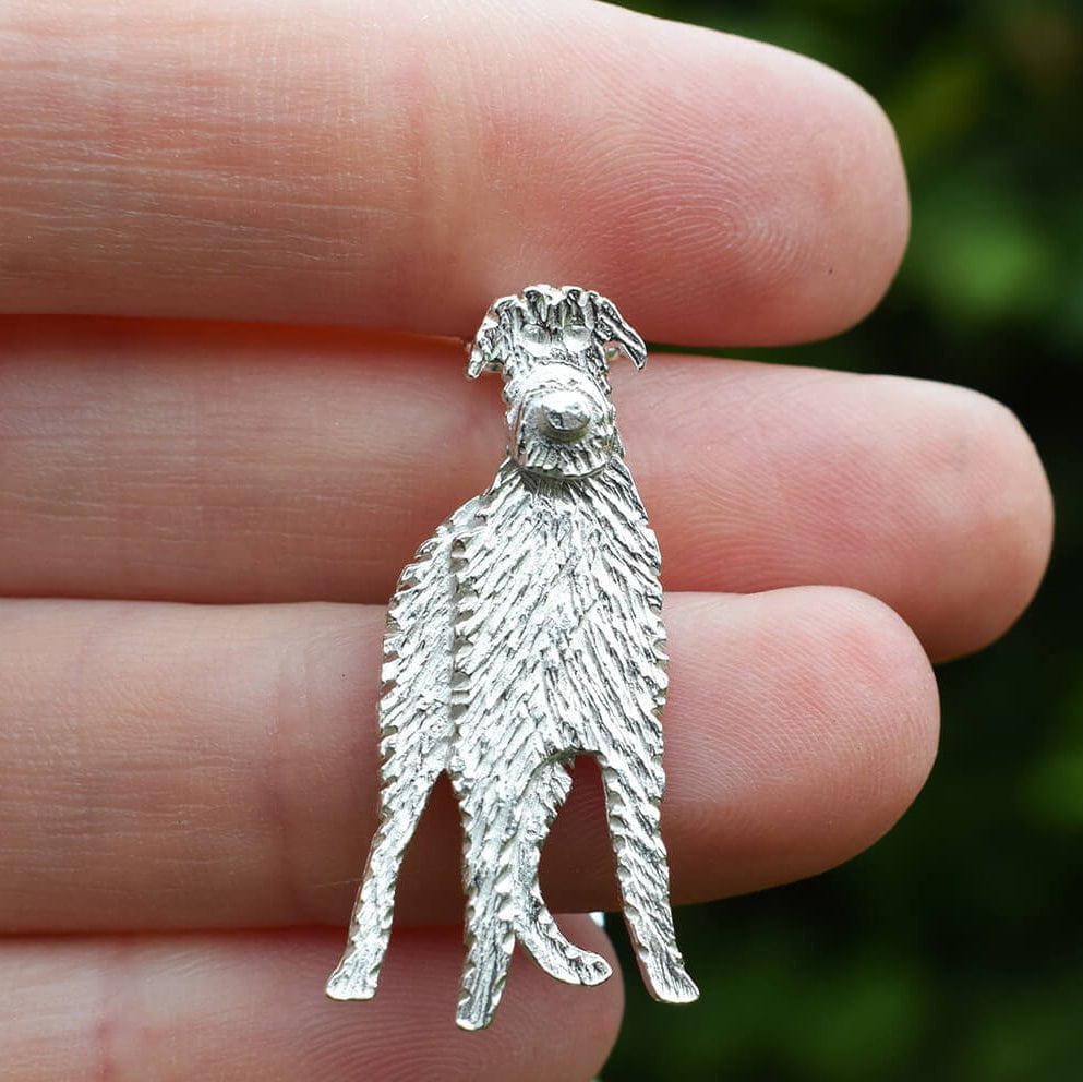 scottish deerhound brooch, deerhound brooch, silver dog brooch, hunting dog brooch, deerhound gift for woman, deerhound jewellery, silver dog jewellery, scottish dog gift