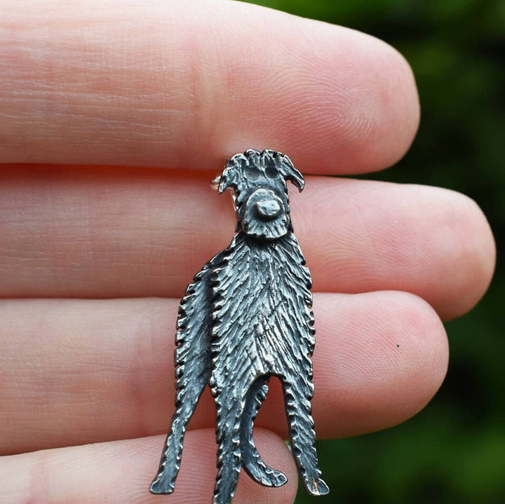 scottish deerhound brooch, deerhound brooch, silver dog brooch, hunting dog brooch, deerhound gift for woman, deerhound jewellery, silver dog jewellery, scottish dog gift