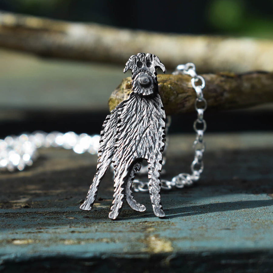 scottish deerhound necklace, silver dog necklace, scottish dog gift, scottish dog jewellery, scottish deerhound gift for woman, scottish deerhound christmas present, scottish deerhound gift for wife, scottish deerhound birthday present, unusual scottish deerhound gift