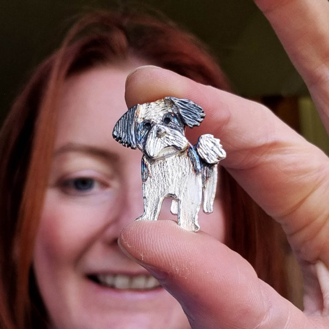 shih tzu brooch, shih tzu pin, shih tzu jewellery, gift for shih tzu lover, present for shih tzu owner, shih tzu gift for woman