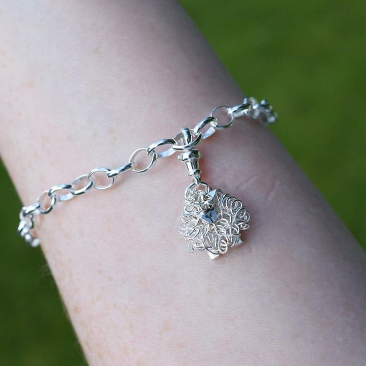 Silver Greyface Dartmoor sheep charm - FreshFleeces, greyface dartmoor jewellery, greyface dartmoor charm, greyface dartmoor bracelet, greyface dartmoor gift, greyface gift, greyface sheep present, greyface sheep jewellery, dartmoor sheep present