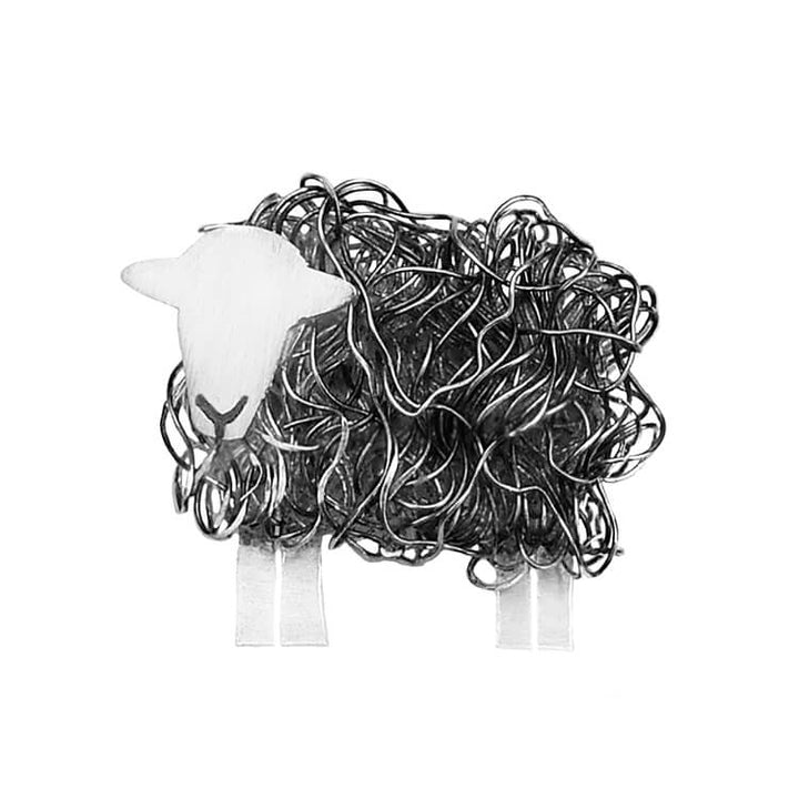 Silver Herdwick sheep brooch - FreshFleeces, Herdwick jewellery, Herdy jewellery, Herdwick jewelry, Cumbri gift for her, Cumbrian jewellery, Cumbrian sheep gift, Herdwick sheep pin, Herdwick sheep present for her, lake district jewellery, lake district gift