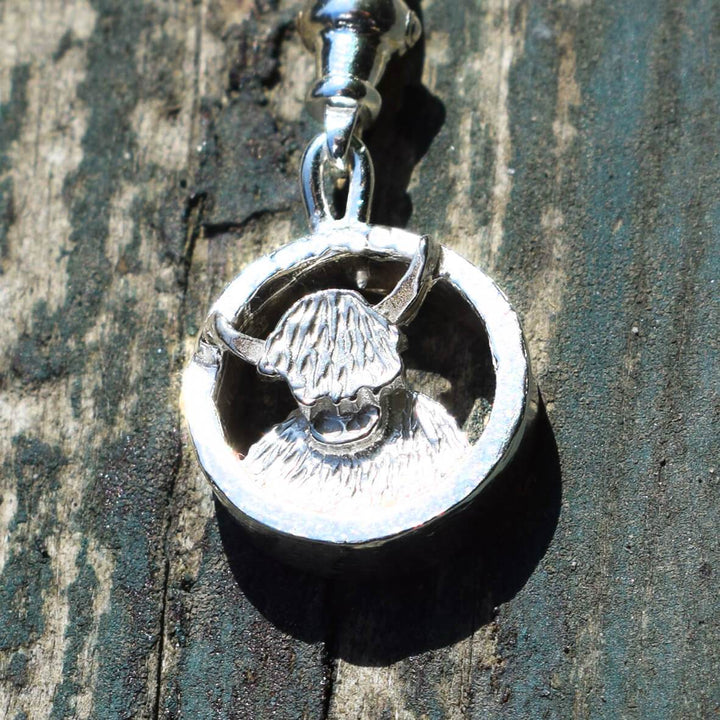 silver highland cow charm, silver highland cow bracelet, highland cow charm, highland cow bracelet, scottish cow jewellery, silver cow jewellery, silver highland cow