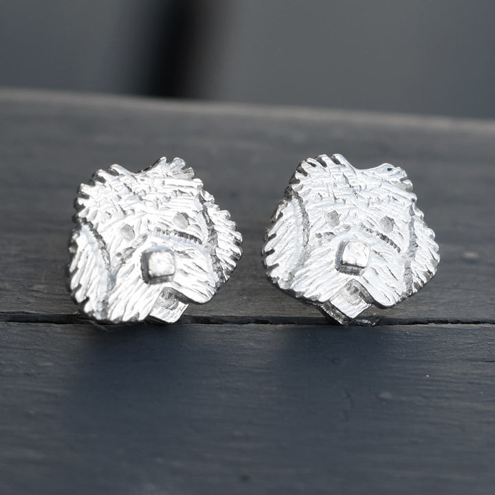 silver dog earrings, sheepie earrings, sheepie stud earrings,old english sheepdog earrings, sheepie dog earrings, silver dog earrings, Old English Sheepdog jewellery, gift for Old English Sheepdog owner, Old English Sheepdog gift for wife, silver Old English Sheepdogs