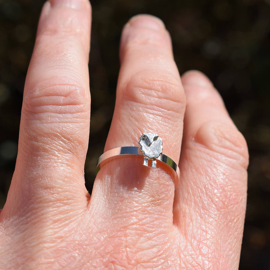 silver sheep ring, sheep jewellery, sheep gift for wife, quality sheep gift, sheep jewellery