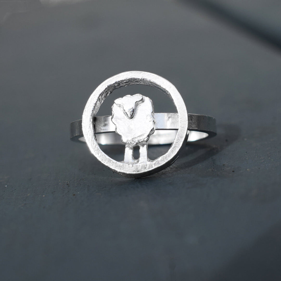 silver sheep ring, sheep jewellery, sheep gift for wife, quality sheep gift, sheep jewellery