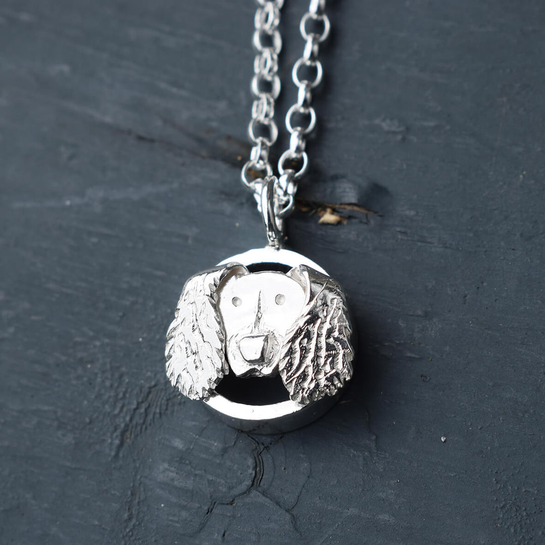 Springer Spaniel necklace, Springer Spaniel pendant, Springer Spaniel jewellery, silver Springer Spaniel , Springer Spaniel gift for her, silver dog pendant, silver dog necklace