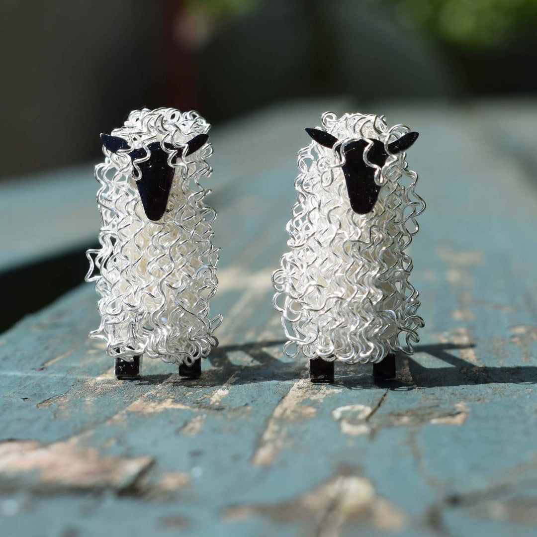 Silver Wensleydale Sheep Cufflinks, Wensleydale cufflinks, Wensleydale gift