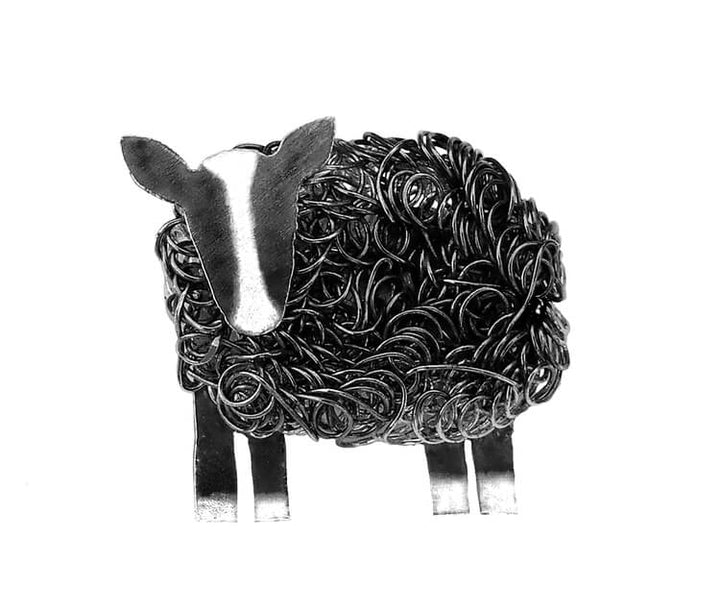 Silver Zwartbles sheep brooch - Fresh Fleeces, zwartbles sheep jewellery, zwartbles sheep jewelry, badger face sheep brooch, black and white sheep brooch, zwartbles sheep pin, silver zwartbles sheep, zwartbles gift