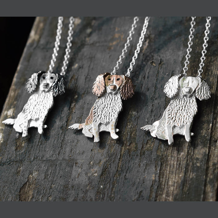 Springer Spaniel necklace, Springer Spaniel  pendant, Springer Spaniel  jewellery, silver Springer Spaniel , Springer Spaniel  gift for her