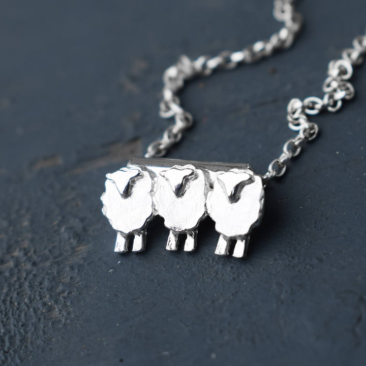 3 sheep necklace, flock of sheep necklace, Silver Sheep Necklace, stand Out Jewellery, Individuality Symbol, Empowering necklace ,Gifts Of Inspiration, Unconventional Style, Distinct Pathways, Gifts From The Heart, Jewellery With Meaning ,Symbol Of Courage, Empowerment Charm, Jewellery With Message, flock of sheep necklace, sheep gift for daughter