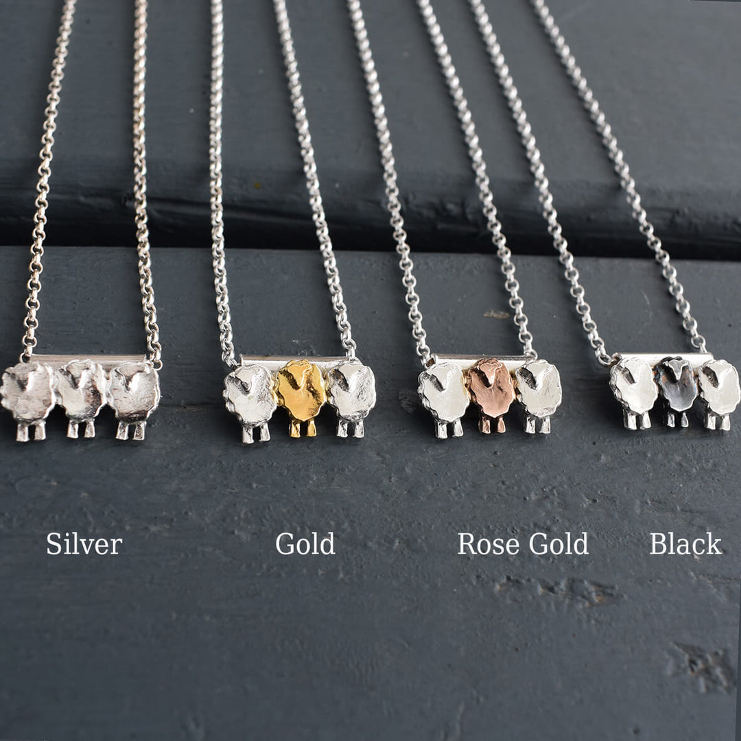 Silver Sheep Necklace, stand Out Jewellery, Individuality Symbol, Empowering necklace ,Gifts Of Inspiration, Unconventional Style, Distinct Pathways, Gifts From The Heart, Jewellery With Meaning ,Symbol Of Courage, Empowerment Charm, Jewellery With Message, flock of sheep necklace, sheep gift for daughter