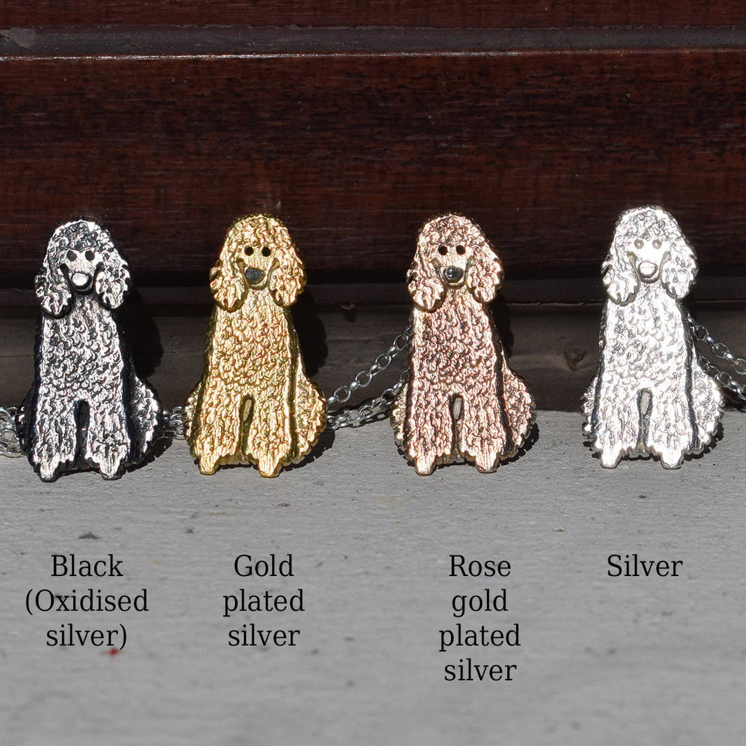 standard poodle necklace, poodle necklace, poodle pendant, poodle jewellery, unusual poodle gift, dog necklace, handmade dog gift