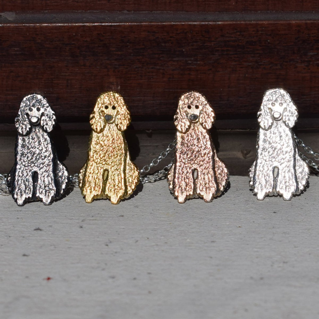 standard poodle necklace, standard poodle jewellery, gift for standard poodle owner, standard poodle present for woman, standard poodle gift for wife, poodle jewellery, poodle necklace, silver poodle, gold poodle