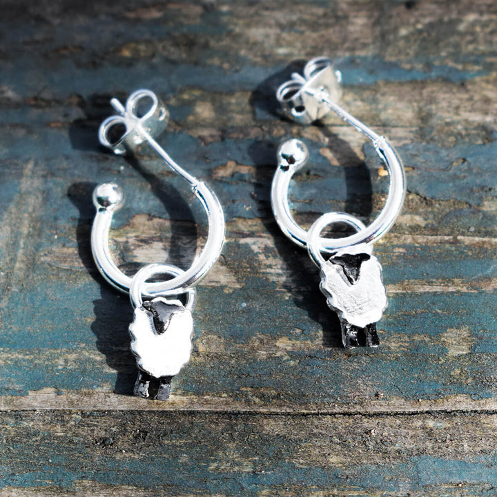 sheep earrings, lamb earrings, silver sheep, sheep jewellery, gift for sheep farmer, present for shepherdess, sheep lover gift, present for animal lover, farm earrings, gift for farm vet, female young farmer present