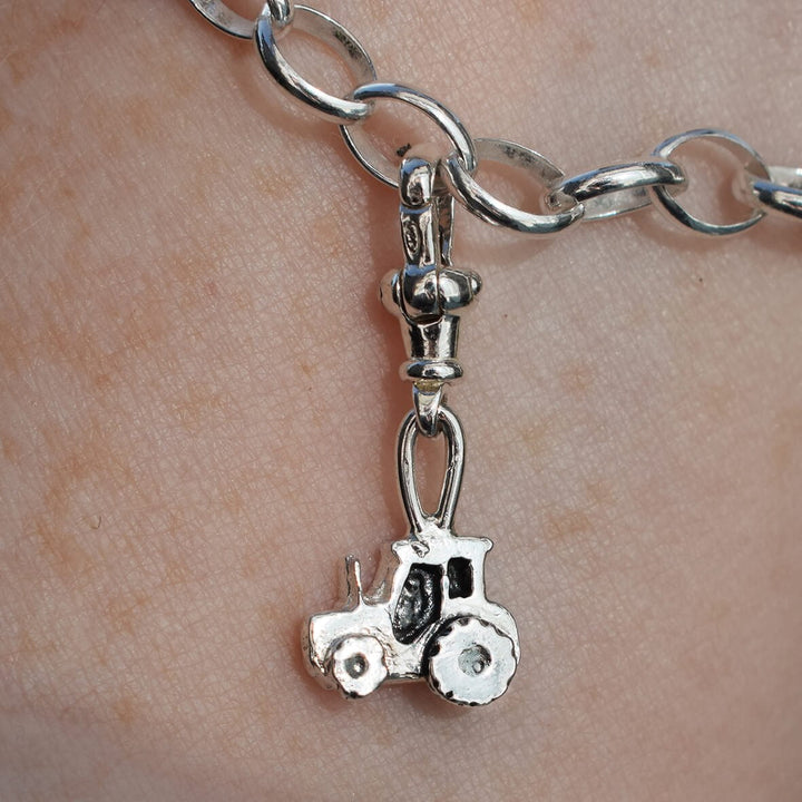 tractor charm, tractor bracelet, tractor gift for woman, young farmer gift, tractor jewellery, tractor jewelry, female farmer gift