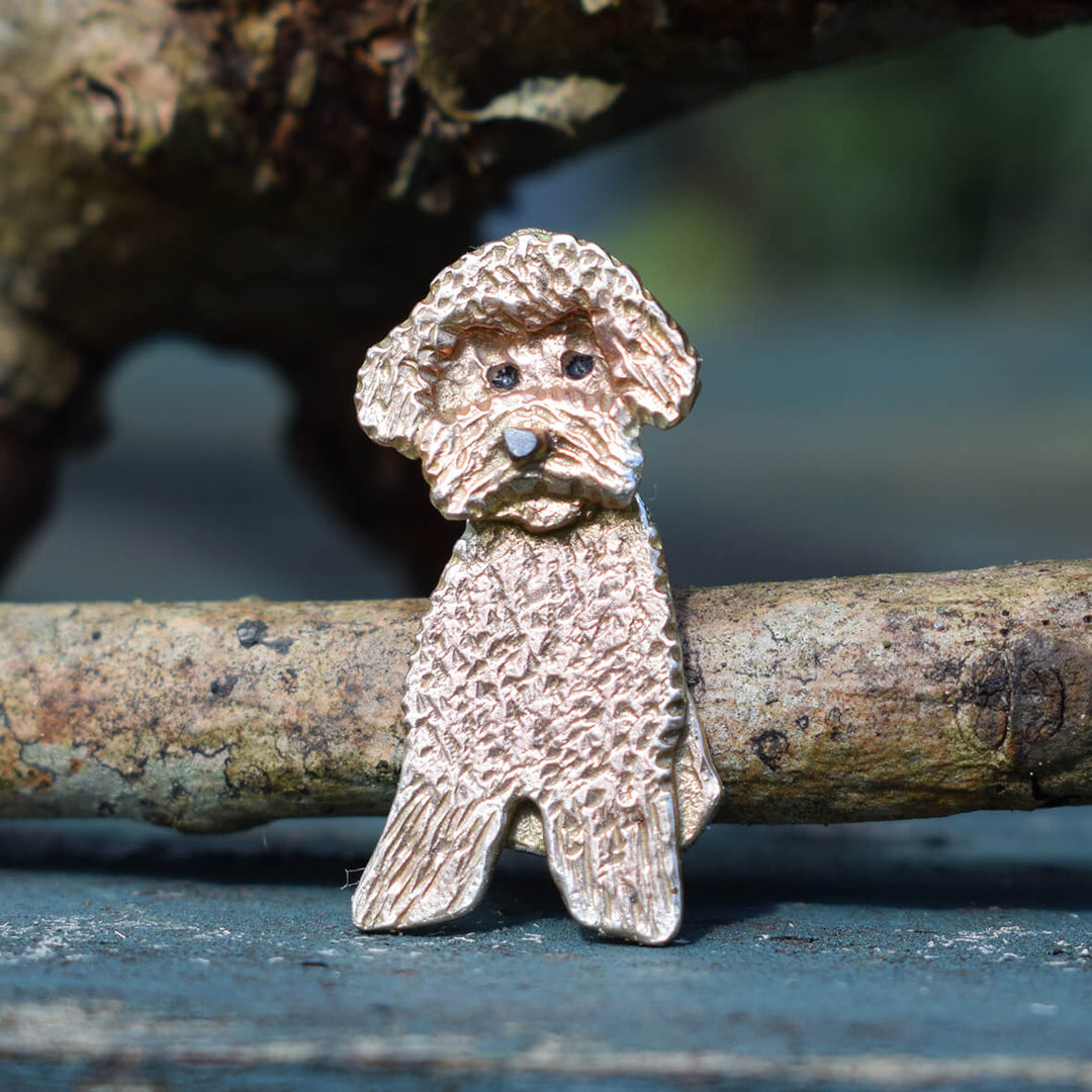 toy poodle brooch, poodle brooch, poodle gift for woman, poodle pin, silver dog brooch, poodle brooch