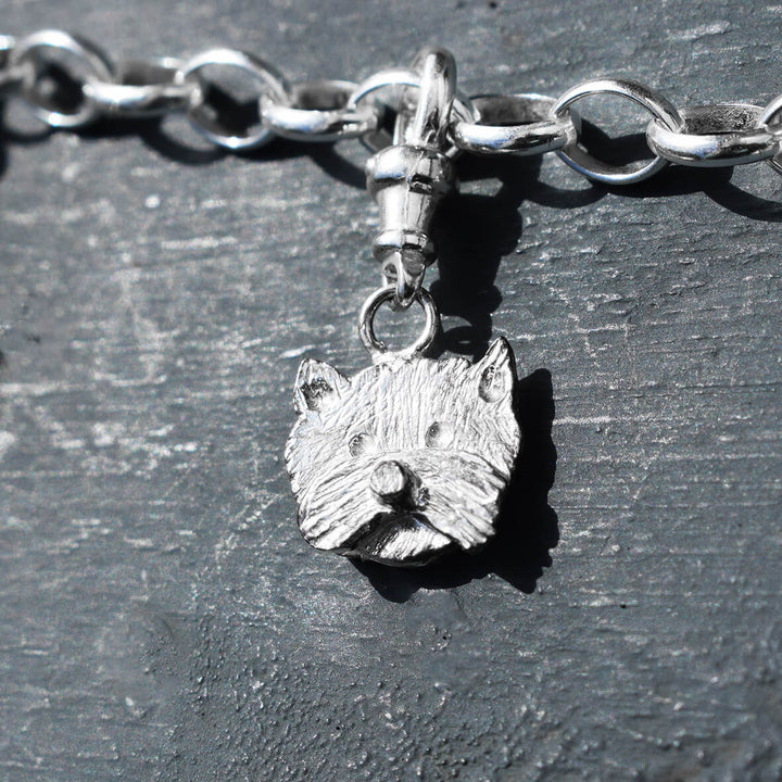 West Highland Terrier charm, West Highland Terrier bracelet westie charm, West Highland Terrier jewellery, quality West Highland Terrier gift for woman, West Highland Terrier birthday present