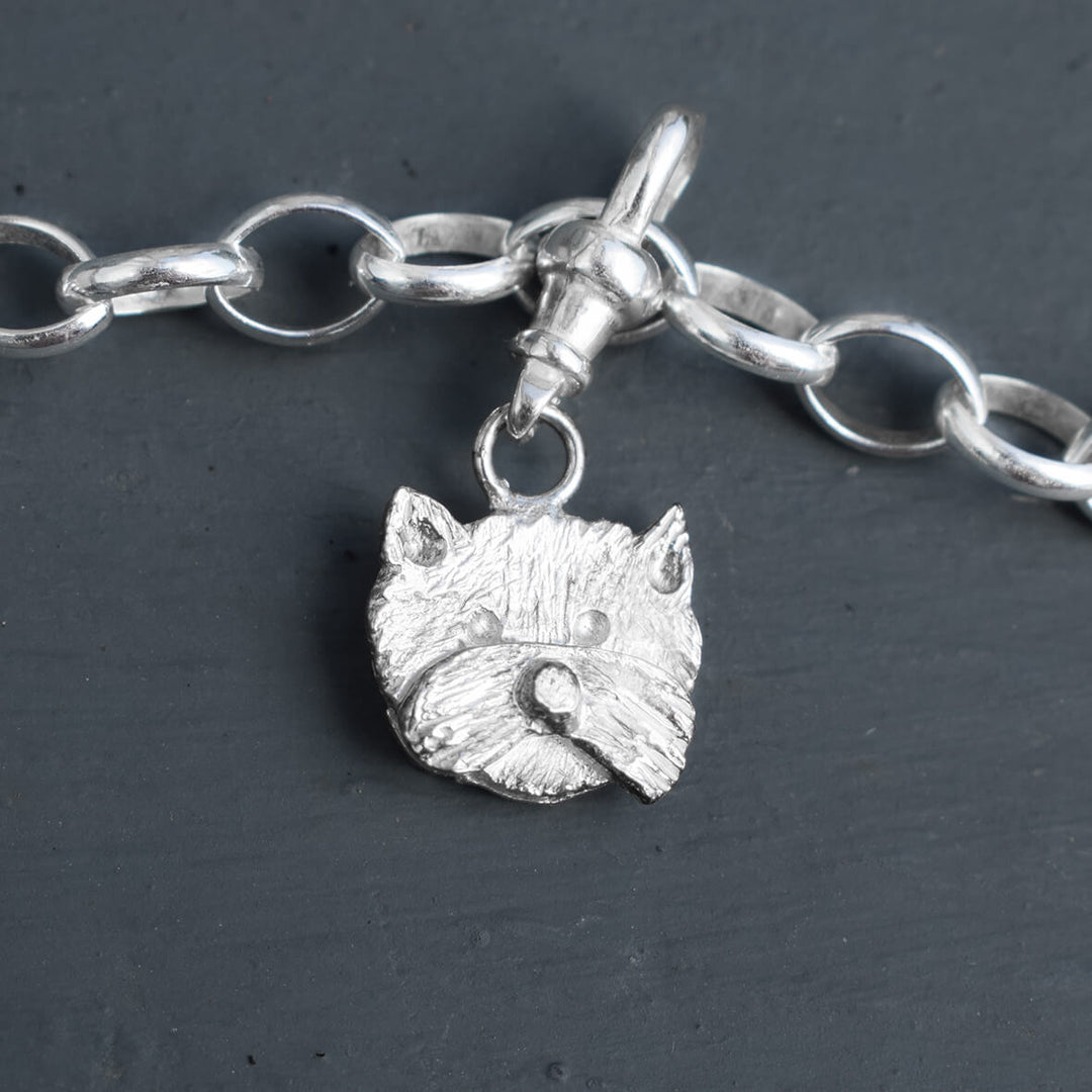 West Highland Terrier charm, West Highland Terrier bracelet westie charm, West Highland Terrier jewellery, quality West Highland Terrier gift for woman, West Highland Terrier birthday present