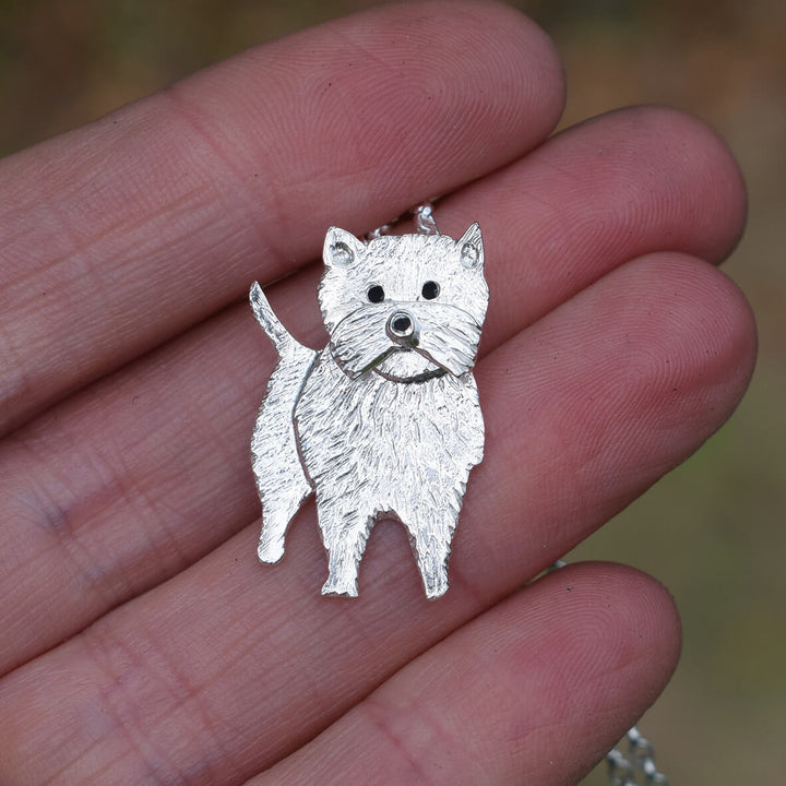 West Highland Terrier necklace, westie necklace, westie pendant, West Highland Terrier jewellery, westie dog jewellery