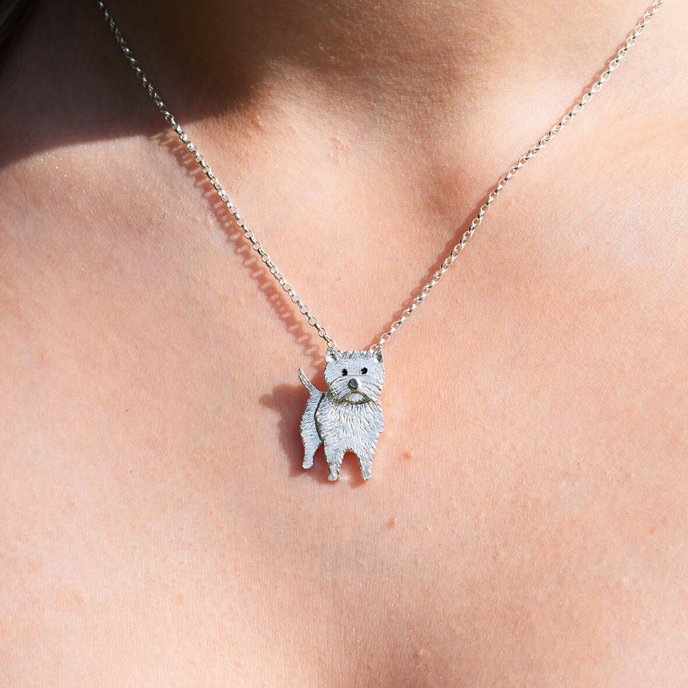 westie necklace, westie jewellery, silver dog necklace, west highland terrier necklace, westie dog loss gift, westie dog memorial, westie gift for woman, westie dog present for her, dog jewellery, dog pendant, scottish dog gift